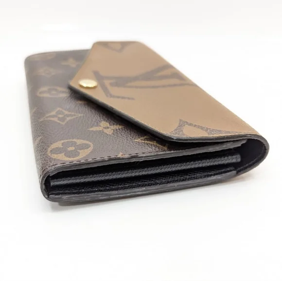 ✨️💎Authentic Louis Vuitton Sarah long wallet Reverse Monogram - Picture 12 of 13